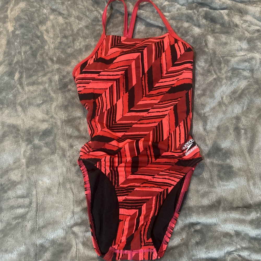 Speedo Endurance Swimsuit 1pc Athletic Womens 26 / 0‎ $84 Speedo Red 601